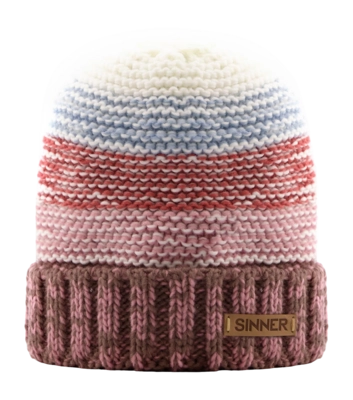 Beanie Sinner Unisex Teton Beanie Pink/White