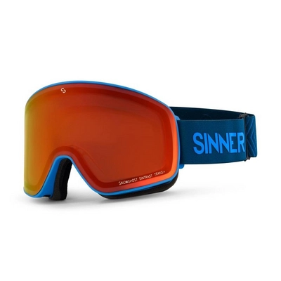 Skibril Sinner Snowghost Matte Blue Neon Double Sintrast-Trans+