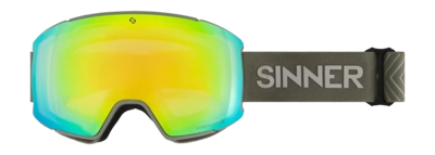 Skibril Sinner Boreas Matte Moss Green Double Orng Sintrast + Dbl Blue Sintrast Toric