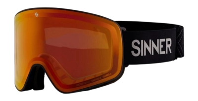 Skibril Sinner Snowghost Matte Black Double Sintrast-Trans+