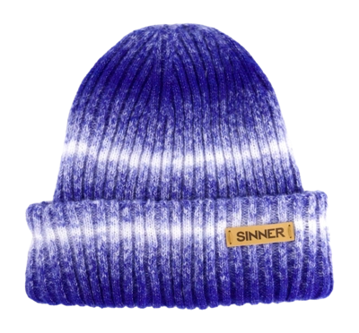 Bonnet Sinner Unisexe Minca Beanie (Sustainable) Melange Blue/White