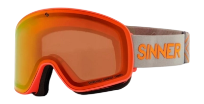 Skibril Sinner Snowghost Matte Orange Neon Double Sintrast-Trans+