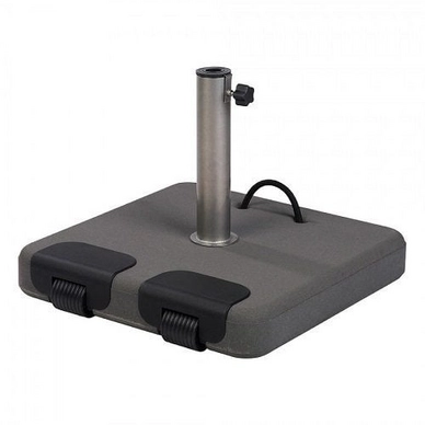 Parasolvoet Borek Beton Met Wielen 25-55 mm Antraciet 45 kg (52 x 52 x 9 cm)