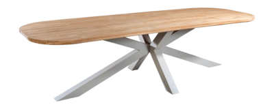 Tuintafel Yoi Noas Alu Salix / Teak 280 x 100 cm