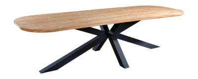 Tuintafel Yoi Noas Alu Dark Grey / Teak 280 x 100 cm