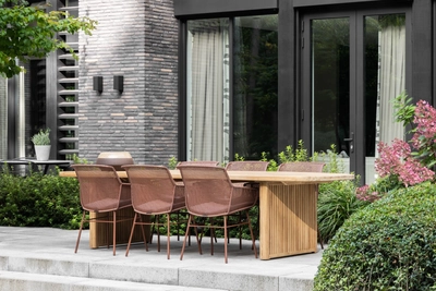 5---2024 M&L teak Chester table M4230 - Daley fibre chair Brick (4)