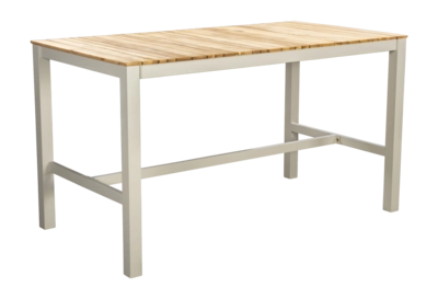 Tuintafel Yoi Arashi High Dining Salix Teak 169 x 90 cm