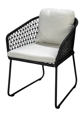 Tuinstoel Yoi Bara Black Wool White