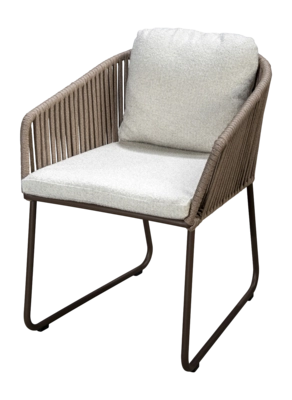 Tuinstoel Yoi Calera Dining Bronze Wool White