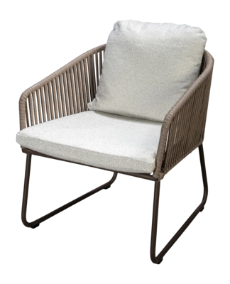 Tuinstoel Yoi Caleria Low Dining Bronze Wool White