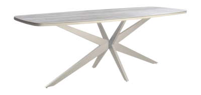 Tuintafel Yoi Calma High Dining Salix Travertin 270 x 110 cm