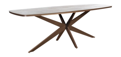 Tuintafel Yoi Calma High Dining Bronze Travertin 270 x 110 cm