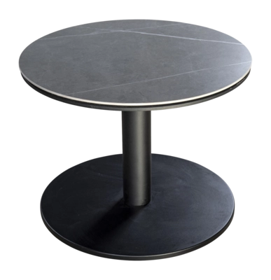 Bijzettafel Yoi Millor Black Slate Ø60 x 45 cm