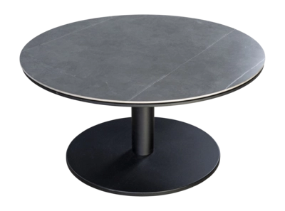 Bijzettafel Yoi Millor Black Slate Ø80 x 40 cm