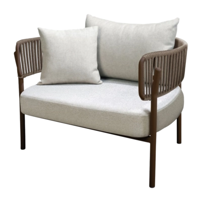 Loungestoel Yoi Santiago Dark Grey Mixed Grey