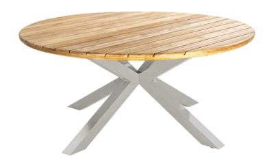 Tuintafel Yoi Noas Low Dining Salix Teak Ø150