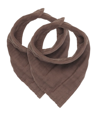 Slab Jollein Bandana Wrinkled Cotton Chestnut (2pack)