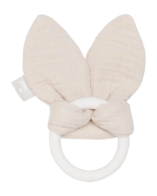 Beißring Jollein Silikon Bunny Ears Nougat