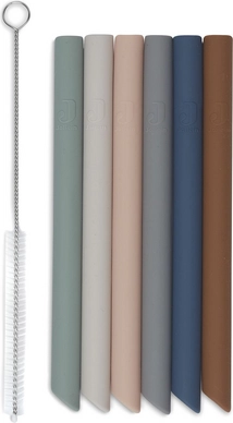 Strohhalm Jollein Silikon Strohhalme Multicolour (6er Pack)