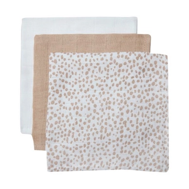 Monddoekje Jollein Monddoekje Hydrofiel Dotted (3pack)