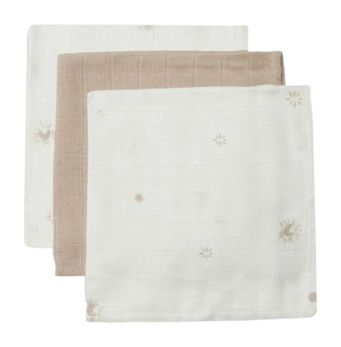 Monddoekje Jollein Monddoekje Hydrofiel Stargaze Biscuit (3pack)