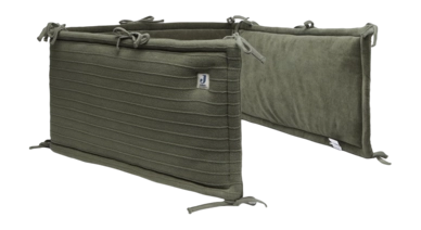 Hoofdbeschermer Jollein Bedomrander/Boxomrander 30x180cm Pure Knit Leaf Green