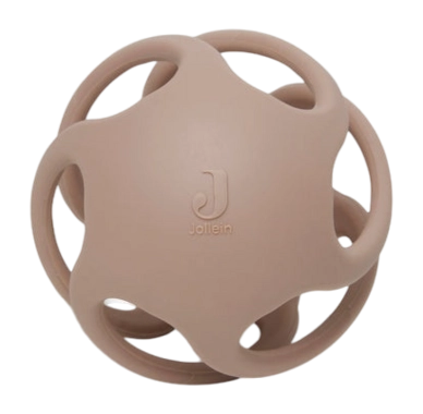 Anneau de Dentition Jollein Balle Silicone Ø 9,5cm Silicone Biscuit