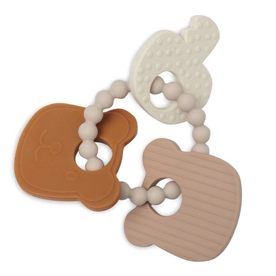 Beißring Jollein Silikon 15x11x1cm Teddy Bear