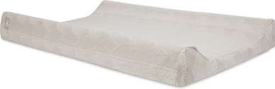 Aankleedkussenhoes Jollein 50x70cm Shell Knit Nougat GOTS