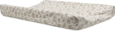 Wickelauflagenbezug Jollein Jersey 50x70 cm Animals Nougat