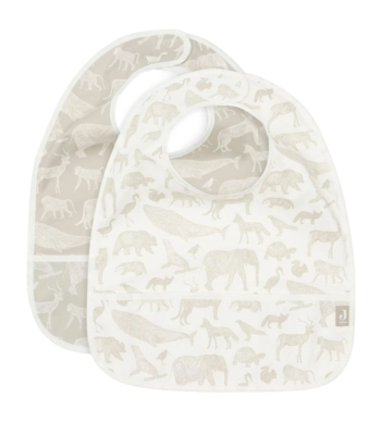 Latz Jollein Waterproof Animals Nougat (2er-Pack)
