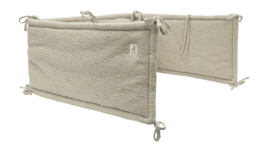 Hoofdbeschermer Jollein Bedomrander/Boxomrander 180x30cm Soft Waves Olive Green