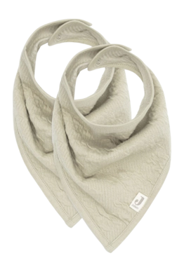 Latz Jollein Bandana Soft Waves Olive Green (2er-Pack)