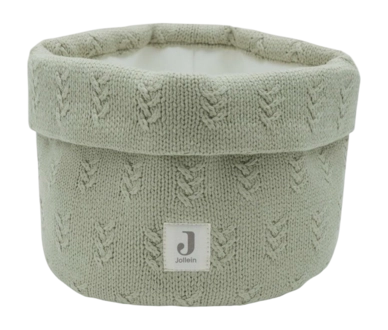 Opbergmand Jollein Commodemandje Grain Knit Olive Green