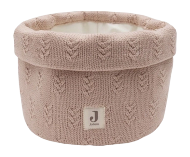 Panier de Rangement Jollein Commodemandje Grain Knit Wild Rose