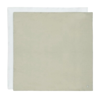 Multidoek Jollein Hydrofiele Doek Large 115x115cm Olive Green/Ivory (2pack)