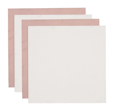 Multidoek Jollein Hydrofiele Doek Small 70x70cm Wild Rose/Ivory (4pack)