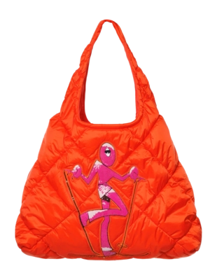 Sac Cabas Goldbergh Femme Pose Shopper Orange