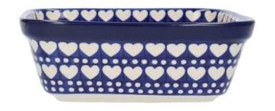 Ovenschaal Bunzlau Castle Vierkant Blue Valentine (20 x 20 cm)