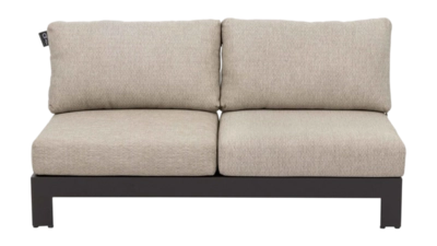 Loungebank Applebee Sticks And More Sofa 144 Aluminium Teak Taupe Coastal