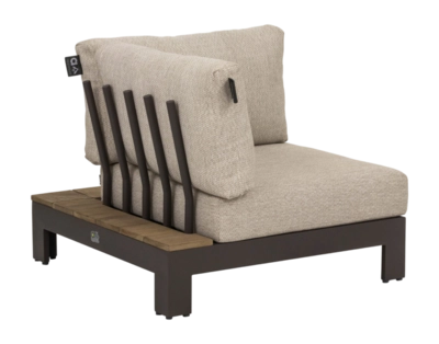 Loungestoel Applebee Sticks And More Corner Chair 87 Aluminium Teak Taupe Coastal