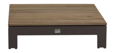 Loungetafel Applebee Sticks And More Coffee Table 87 x 87 Aluminium Teak Taupe Coastal