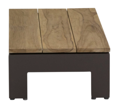 Bijzettafel Applebee Sticks And More Coffee Table 87 x 44 Aluminium Teak Taupe Coastal