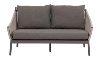 Loungebank Applebee Bijou Sofa 145 Aluminium Rope Weaving Taupe
