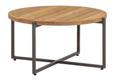 Loungetafel Applebee Condor Coffee Table 74 x 38 Aluminium Teak Taupe Natural
