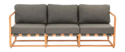 Loungebank Applebee Dolce Sofa 209 Teak Pavement Grey