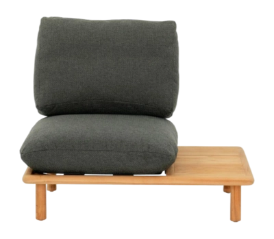 Loungestoel Applebee Sling Single Chair 108 Left Teak Natural Pavement