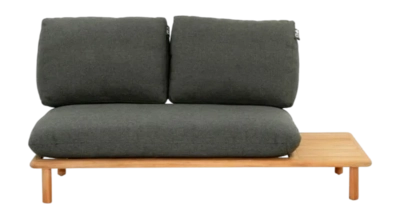 Loungebank Applebee Sling Sofa 175 Left Teak Natural Pavement