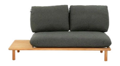 Loungebank Applebee Sling Sofa 175 Right Teak Natural Pavement