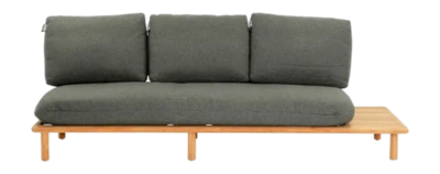 Loungebank Applebee Sling Sofa 242 Left Teak Natural Pavement